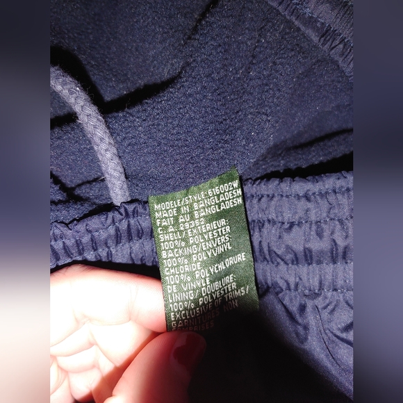 Vintage PENMANS Navy Fleece Lined Waterproof Snow Pants Size Medium - Picture 3 of 7